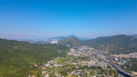 Téléchargez les photos : 11 fév 2024 paysage Tai Po Village à hong kong - en image libre de droit
