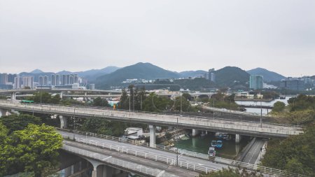 Foto de El paisaje de Tate Cairn Highway, hong kong Feb 24 2024 - Imagen libre de derechos