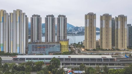 Photo for Residential of Tai Shui Hang, Ma On Shan Feb 24 2024 - Royalty Free Image