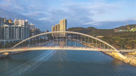 Photo for Tsueng Kwan O Promenade Southern Bridge Feb 25 2024 - Royalty Free Image