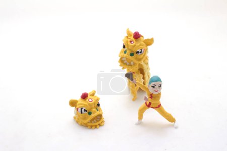 Photo for A scale of size, lion dance figure - Royalty Free Image