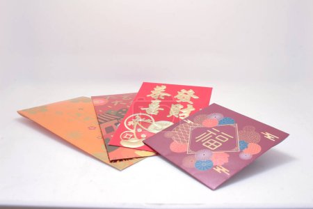 Foto de El elemento de decoración de estilo oriental, Rojo afortunado año nuevo chino - Imagen libre de derechos