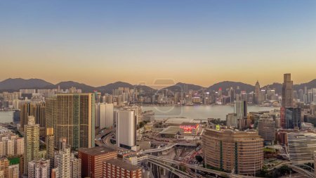 Photo for March 12 2024 cityscape of Hung Hom, located on the Kowloon Peninsula, - Royalty Free Image