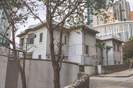 Téléchargez les photos : L'emplacement du bloc de grande terrasse b à hk 23 mars 2024 - en image libre de droit