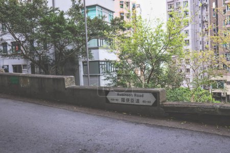 Photo for March 23 2024 the old road, Robinson Road hong kong - Royalty Free Image