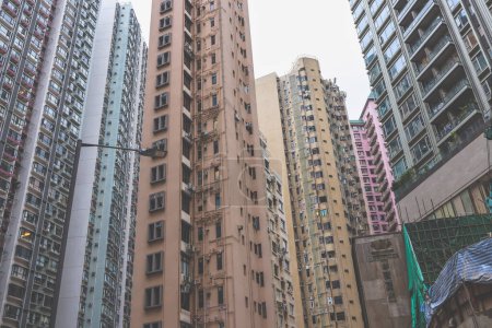 Photo for A middle level residential buildings in Hong Kong. March 23 2024 - Royalty Free Image