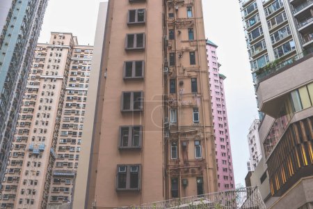 Photo for A middle level residential buildings in Hong Kong. March 23 2024 - Royalty Free Image
