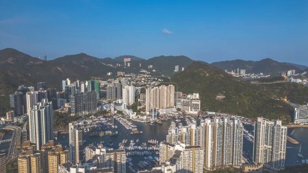 Téléchargez les photos : Un quartier sud Hong Kong, charme côtier et urbanité - en image libre de droit