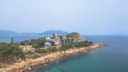 Photo for A Luxury Villas and Rocky Coast of the Island in Shek O, March 29 2024 - Royalty Free Image