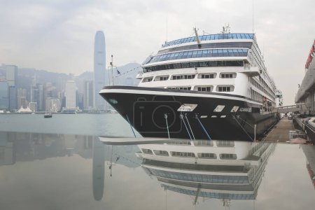 Photo for Cruise Ship docked at Ocean Terminal Hong Kong March 14 2015 - Royalty Free Image