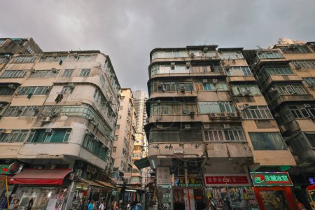 Photo for April 3 2024 a Crowded housing apartment buildings in Hong Kong - Royalty Free Image