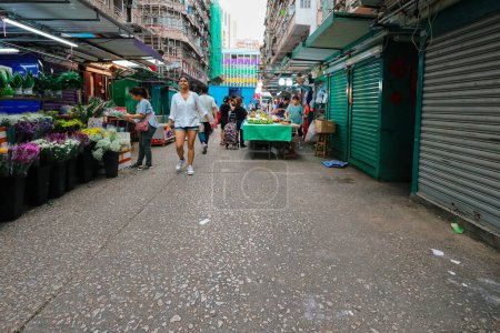 Photo for The location of Yau Ma Tei Market, hk April 3 2024 - Royalty Free Image