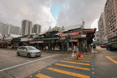 Téléchargez les photos : 3 avril 2024 Old Kowloon Marché aux fruits en gros, hong kong - en image libre de droit