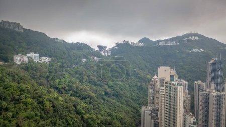 Photo for April 5 2024 middle level residential buildings in Hong Kong - Royalty Free Image