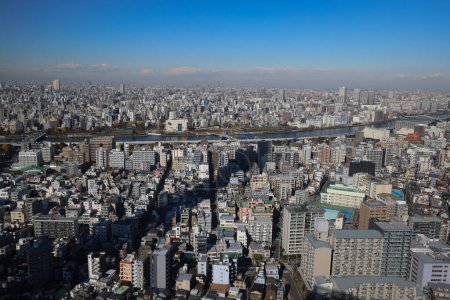 Téléchargez les photos : Tokyo skyline de la tour. Sumida. Tokyo. Japon Nov 30 2023. - en image libre de droit