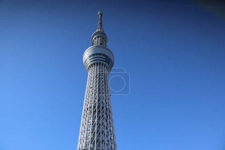 Photo for Bustling city with skyscrapers, Exterior view of Oshiage district Nov 30 2023 s - Royalty Free Image