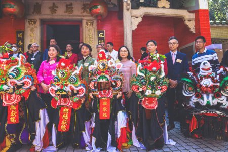 Foto de Feb 11 2024 el evento de Año Nuevo en Tin Hau Temple hk - Imagen libre de derechos