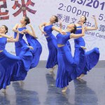 Chinese national dancers during performance at Hong Kong 