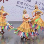 Chinese national dancers during performance at Hong Kong 