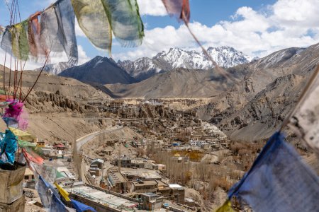 Histórico Monasterio Budista Lamayuru en la región Ladakh del norte de la India