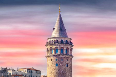 Photo for Galata Tower on a sunny day in Istanbul. - Royalty Free Image