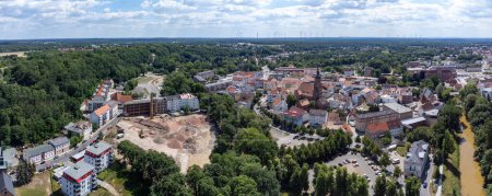 Photo for Aerial view of the city of the old town Spremberg - Royalty Free Image