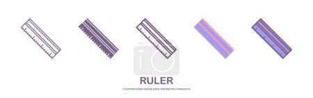 Photo for Vector icon of ruler - Royalty Free Image