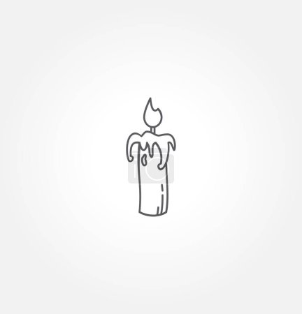 Photo for Scented Candle and Reed Diffuser Oil Line Icon. Aromatherapy Pictogram. Aroma Therapy Stick and Fragrance Candle Icon. Editable Stroke. Isolated Vector Illustration. - Royalty Free Image