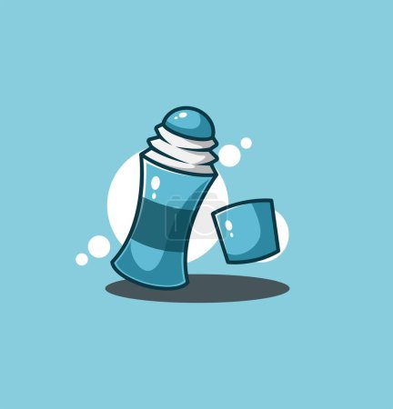 Photo for Deodorant icon illustration. Flat set of deodorant vector icons for web design. isolated on white background. - Royalty Free Image