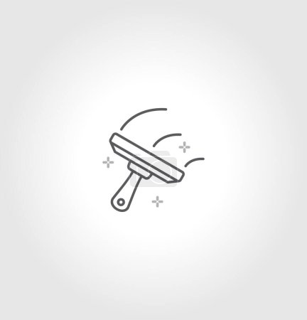 Photo for Glass cleaner icon design. squeegee icon. isolated on grey background. vector illustration. - Royalty Free Image