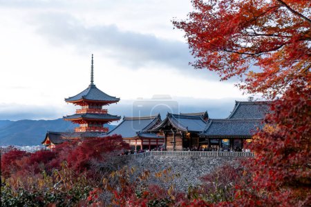 Photo for Kyoto, Japan, NOV 30, 2023, Kiyomizu-dera temple in Kyoto. - Royalty Free Image