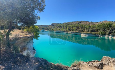 Photo for Laguna de la lengua in Lagunas de Ruidera in Castilla la Mancha, Spain - Royalty Free Image