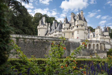 Photo for The Castle d'Usse or Sleeping Beauty is in the Loire Valley, France - Royalty Free Image