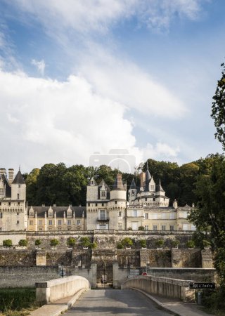 Foto de El Castillo de Usse o Bella Durmiente se encuentra en el Valle del Loira, Francia - Imagen libre de derechos