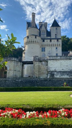 Foto de Castillo de Bella Durmiente en Rigny-Uss en el Valle del Loira, Francia - Imagen libre de derechos