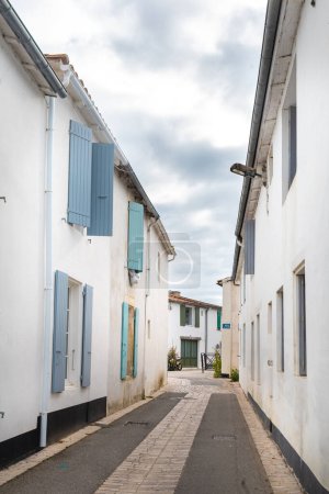 Photo for Quaint streets of the villages on the le de R in France on the Atlantic coast - Royalty Free Image