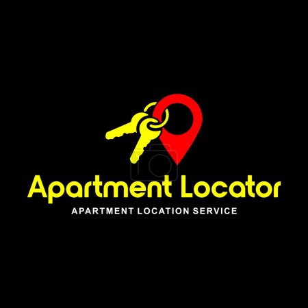 Illustration for Apartment Locator Logo template - Royalty Free Image