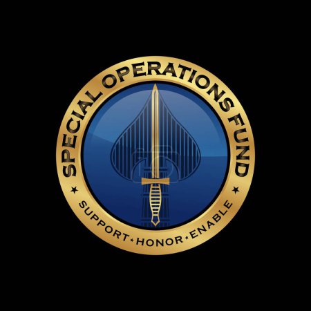 Illustration for Special Operation badge logo vector - Royalty Free Image