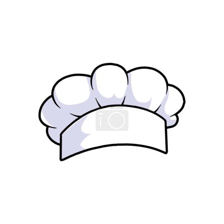 Illustration for Cartoon Chef Hat Vector Template - Royalty Free Image