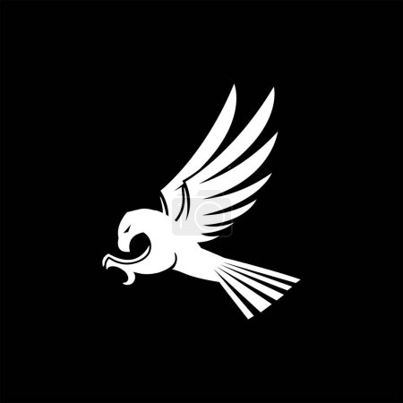 Illustration for Abstract Eagle fly logo vector - Royalty Free Image