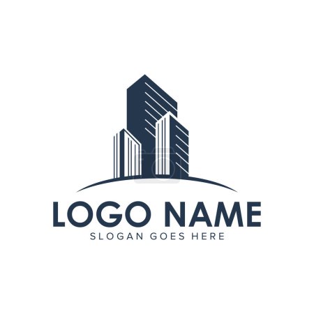 Illustration for Real Estate Logo, house logo and building logo icon set .design template vector illustration - Royalty Free Image