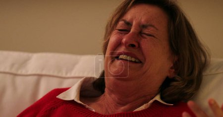 Photo for Senior woman laughing happy older person real life laugh and smile - Royalty Free Image