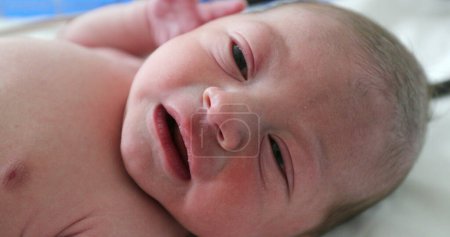 Photo for Infant newborn baby boy crying - Royalty Free Image