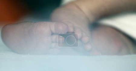 Photo for Newborn baby feet close-up macro - Royalty Free Image