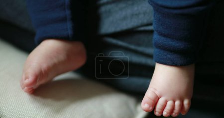 Photo for Cute baby newborn chubby feet closeup - Royalty Free Image