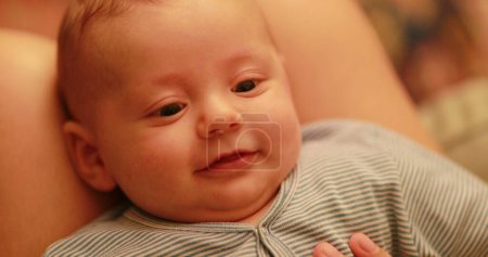 Photo for Infant smiling and laugh face expression - Royalty Free Image