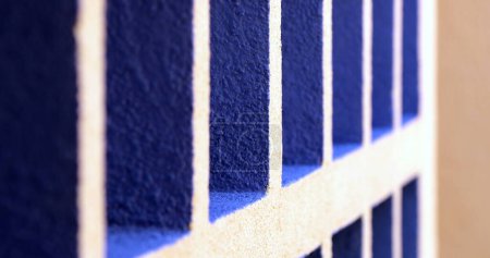 Téléchargez les photos : Architecture blue line patterns details - en image libre de droit