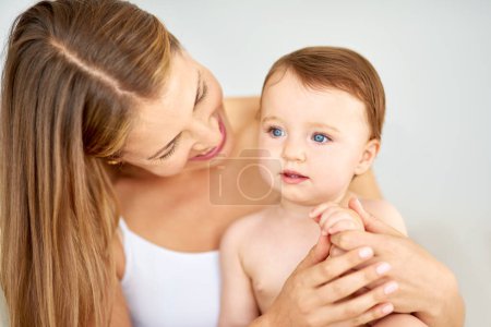 Photo for I love being your mom. a mother bonding with her adorable baby girl - Royalty Free Image