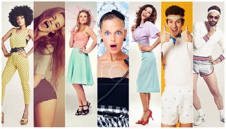 Photo for We own style. Composite image of a group a stylish young women - Royalty Free Image