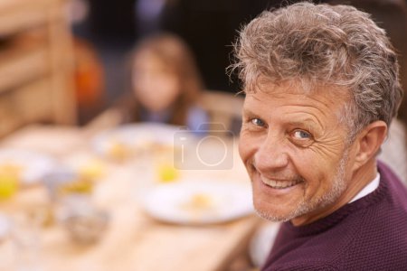 Photo for Its always been my favorite meal of the day. Cropped portrait of a senior man enjoying breakfast with his family - Royalty Free Image
